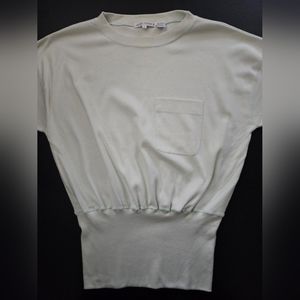 Vintage - "Jeanne Pierre" Cotton Oversize White Sweatshirt - NWOT